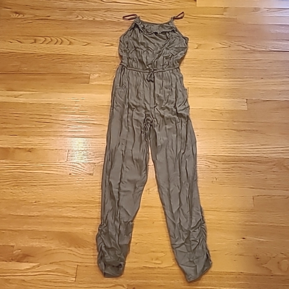 H&M Olive Jumpsuit 12-13Y